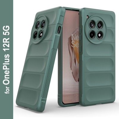 Zapcase Back Cover for OnePlus 12R 5G(Green, 3D Case, Silicon, Pack of: 1)