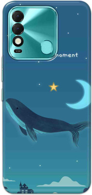 NDCOM Back Cover for Tecno Spark 8 / Tecno Spark 8T Blue Cute Night Sky Quote Printed Hard Case(Multicolor, Hard Case, Pack of: 1)