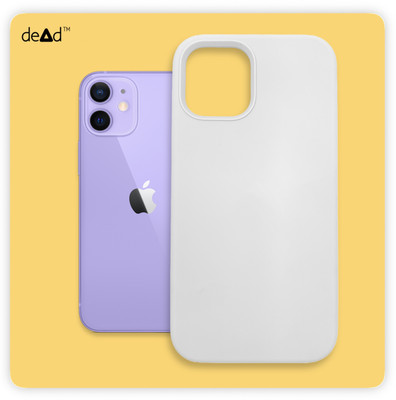 dead Back Cover for APPLE iPhone 12 (With Logo)(White, Grip Case, Silicon, Pack of: 1)