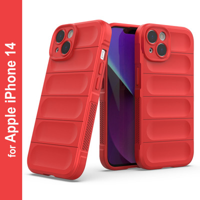 Zapcase Back Cover for Apple iPhone 13/14/15(Red, 3D Case, Silicon, Pack of: 1)