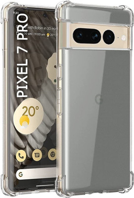 S-Softline Back Cover for Google Pixel 7 Pro, Transparent Soft Silicon TPU Shockproof(Black, Pack of: 1)