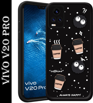 SMARTPOCKET Back Cover for Vivo V20 Pro(Black, 3D Case, Pack of: 1)