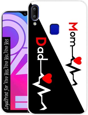 Loyalprint Back Cover for Vivo Y93(Black, White, Silicon, Pack of: 1)