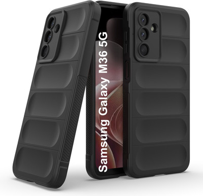 GLOBAL NOMAD Back Cover for Samsung Galaxy M36 5G(Black, 3D Case, Silicon, Pack of: 1)