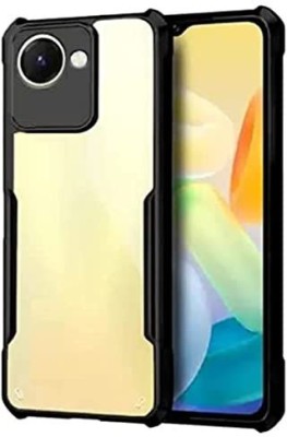 COVERLINE Back Cover for Realme C30 / Realme Narzo 50i Prime Transparent Hybrid Hard PC Impact Resistance Case(Transparent, Flexible, Silicon, Pack of: 1)