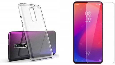 NIMMIKA ENTERPRISES Back Cover for Xiaomi Redmi K20 PRO BACK COVER & TEMPERED GLASS(Transparent, Shock Proof, Pack of: 1)