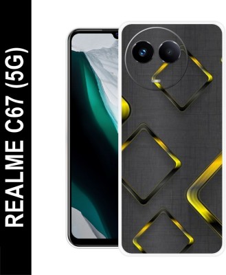 Amstyle Back Cover for Realme C67 5G(Grey, Green, Flexible, Silicon, Pack of: 1)