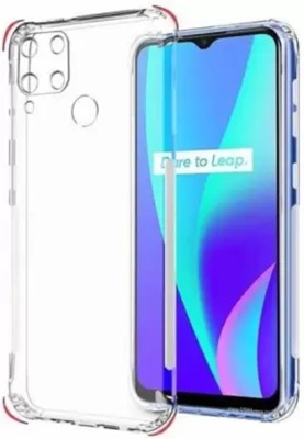 Sarju Back Replacement Cover for Realme C15(Transparent, Pack of: 1)