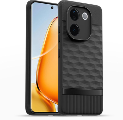 LENIENT Back Cover for vivo T3 Pro 5G, IQOO Z9S Pro 5G(Black, 3D Case, Pack of: 1)