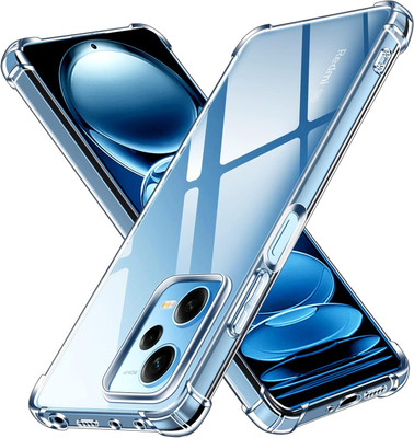 CLOVYR Back Cover for Redmi Note 12 Pro 5G Bumper Silicon Transparent Case(Transparent, Shock Proof, Silicon, Pack of: 1)
