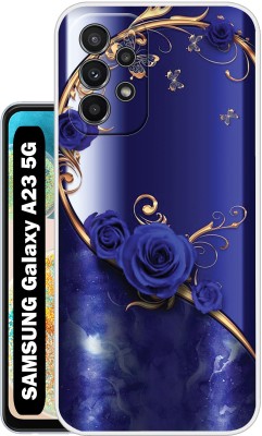 Case Club Back Cover for SAMSUNG Galaxy A23 5G(Blue, Gold, Grip Case, Silicon, Pack of: 1)