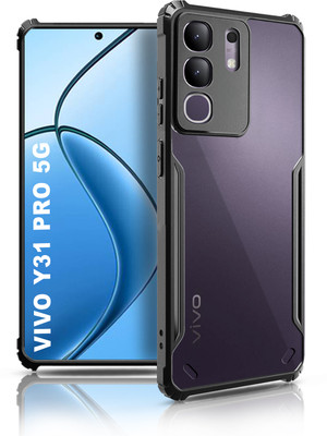 HUPSHY Back Cover for vivo Y31 Pro 5G(Transparent, Shock Proof, Silicon, Pack of: 1)