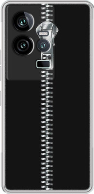 Kalua Mall Back Cover for IQOO 11 5G(Black, Silver, Silicon, Pack of: 1)