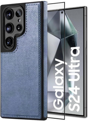 A3sprime Back Cover for SAMSUNG Galaxy S24 Ultra 5G, with 1 Piece Edge to Edge Full Coverage Front Screen Guard(Blue, Dual Protection, Pack of: 2)