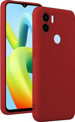KartV Back Cover for Poco C50, Poco C51, Redmi A1 Plus, Redmi A2 Plus(Red, Camera Bump Protector, Pack of: 1)