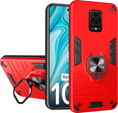 BOZTI Back Cover for Redmi Note 10 Lite(Red, Rugged Armor, Pack of: 1)