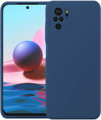 ZAMN Back Cover for REDMI NOTE 10S(Blue, Silicon, Pack of: 1)