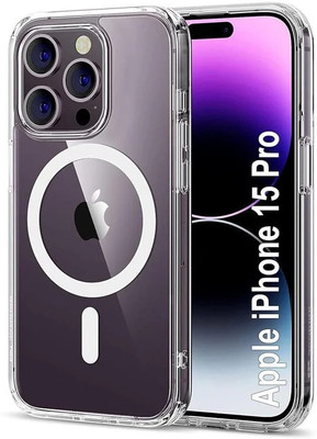 AIBEX Back Cover for Apple iPhone 15 Pro(Transparent, Magsafe, Pack of: 1)
