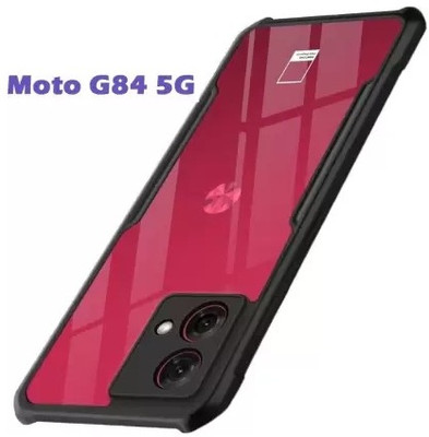 RLP Swage Back Cover for Motorola g84 5G(Transparent, Grip Case, Silicon, Pack of: 1)