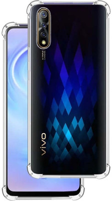 Luxury Shield Back Cover for Vivo S1, shock-absorbent/scratch resistant(Transparent, Silicon, Pack of: 1)