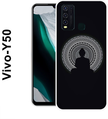 MOBIFLY Back Cover for Vivo Y50(Black, Flexible, Pack of: 1)