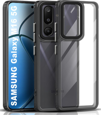 GLOBAL NOMAD Back Cover for SAMSUNG Galaxy M16 5G(Black, Camera Bump Protector, Pack of: 1)