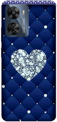 play fast Back Cover for LAVA Blaze Pro 5G, LXX506, HEART, BLUE, BLING, STAR, LOVE(Blue, Flexible, Silicon, Pack of: 1)