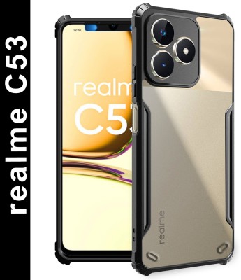 HUPSHY Back Cover for REALME C53(Black, Shock Proof, Pack of: 1)