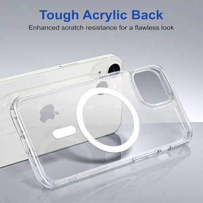 ANDVYA Back Cover for Apple iPhone 13(Transparent, Flexible, Silicon, Pack of: 1)