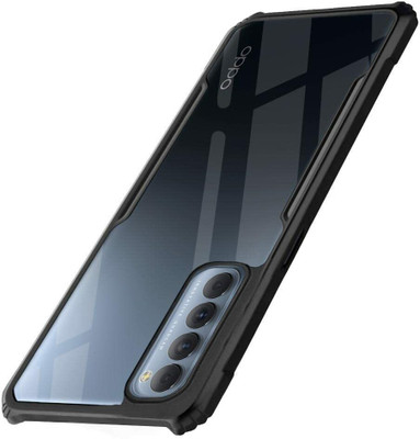 JASH Back Cover for Oppo Reno 4 Pro(Black, Shock Proof, Silicon, Pack of: 1)
