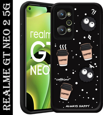 SMARTPOCKET Back Cover for Realme GT Neo 2(Black, 3D Case, Pack of: 1)