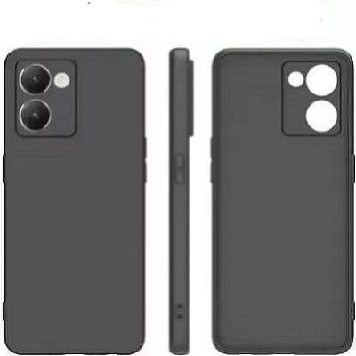 Empire Accessories Back Cover for vivo Y36 soft flexible candy case(Black, Shock Proof, Silicon, Pack of: 1)