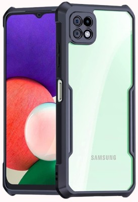 Frazil Back Cover for Samsung Galaxy A22 5G(Black, Transparent, Shock Proof, Pack of: 1)