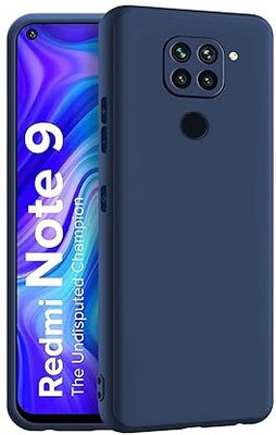 Mystry Box Back Cover for Redmi Note 9(Blue, Shock Proof, Silicon, Pack of: 1)