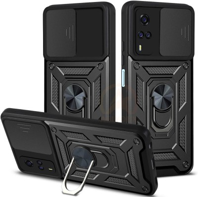 AelVouX Back Cover for VIVO Y51, Y31, Y51A(Black, Ring Case, Pack of: 1)