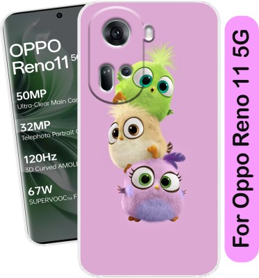 Hostprint Back Cover for Oppo Reno 11 5G(Multicolor, Grip Case, Silicon, Pack of: 1)