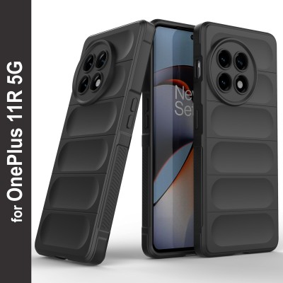 GLOBAL NOMAD Back Cover for OnePlus 11R 5G(Black, Grip Case, Silicon, Pack of: 1)