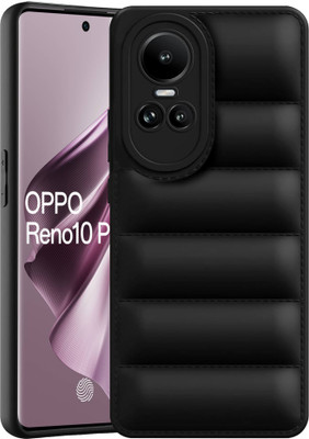 BOZTI Back Cover for Oppo Reno 10 Pro 5G(Black, Puffer, Silicon, Pack of: 1)