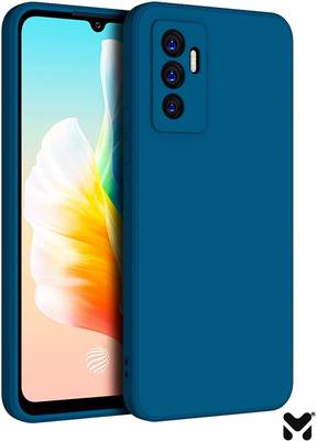 MOBIDEER Back Cover for Vivo Y75 4G, Matte Rubberized Soft Silicone Protective Cloth Inside