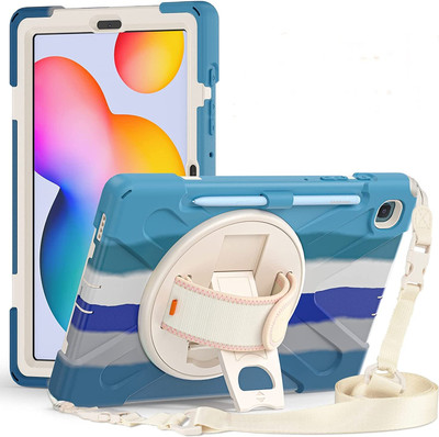 Proelite Back Cover for Samsung Galaxy tab s6 lite 10.4 Inch(Multicolor, Rugged Armor, Pack of: 1)