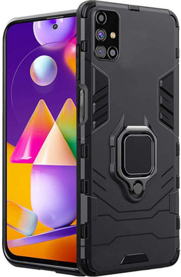 Micvir Back Cover for Samsung Galaxy M31s(Transparent, Black, Shock Proof, Pack of: 1)