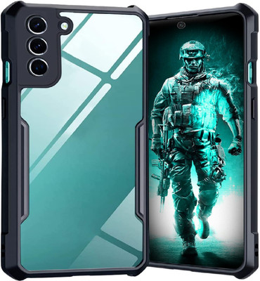 Valimai Back Cover for Samsung Galaxy S22 Plus 5G, (Crystal Clear Shock Proof Design Transparent Back case)(Black, Camera Bump Protector, Pack of: 1)