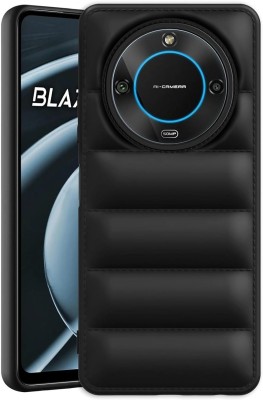 MOBIDEER Back Cover for Lava Blaze 2 5G, Camera Bump Protector | 360 Protection(Black, Puffer, Pack of: 1)
