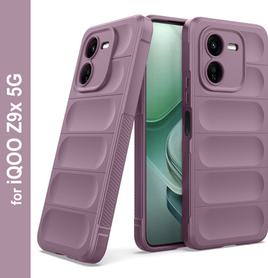 Zapcase Back Cover for iQOO Z9x 5G(Purple, 3D Case, Silicon, Pack of: 1)