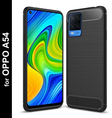 Zapcase Back Cover for Oppo A54(Black, Grip Case, Silicon, Pack of: 1)