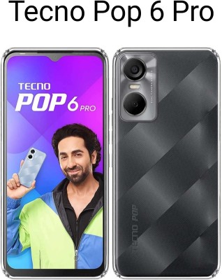 kartflesh Back Cover for Tecno Pop 6 Pro, Protective Design, Luxurious Look(Transparent, Grip Case, Silicon, Pack of: 1)