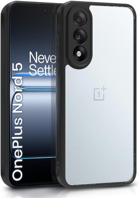 WOW Imagine Back Cover for 1+ OnePlus Nord 5, Hard Slim fit Back Case | PC & TPU | Clear Transparent(Black, Shock Proof, Pack of: 1)