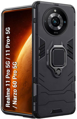 Mystry Box Back Cover for Realme 11 Pro 5G(Black, Ring Case, Pack of: 1)