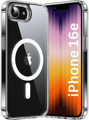 ArmorCase Back Cover for Apple iPhone 16e With Magsafe Magnetic 360 Degree Protection Mobile Phone Cover Case(Transparent, Magsafe, Pack of: 1)