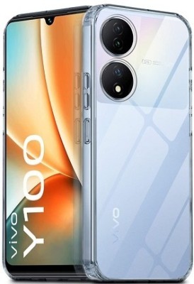 ChutPutMart Back Cover for Slim Soft Ultra Crystal Clear Vivo Y100 5G(Transparent, Flexible, Silicon, Pack of: 1)